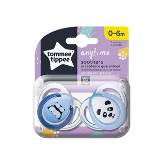 Tommee Tippee Closer to Nature Any Time Soothers 0-6 months (2 Pack) - White